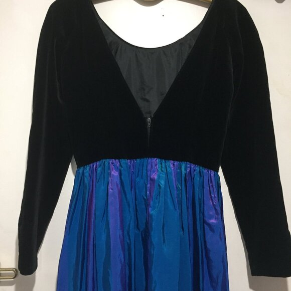 VINTAGE LAURA ASHLEY CUTOUT V BACK DRESSES SIZE 10 - Picture 2 of 7